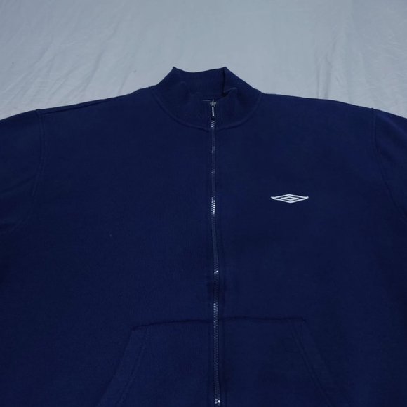 Vintage Umbro Tracksuit Jacket Men's Extra Large Long Sleeve Full Zip Blue - Picture 5 of 12